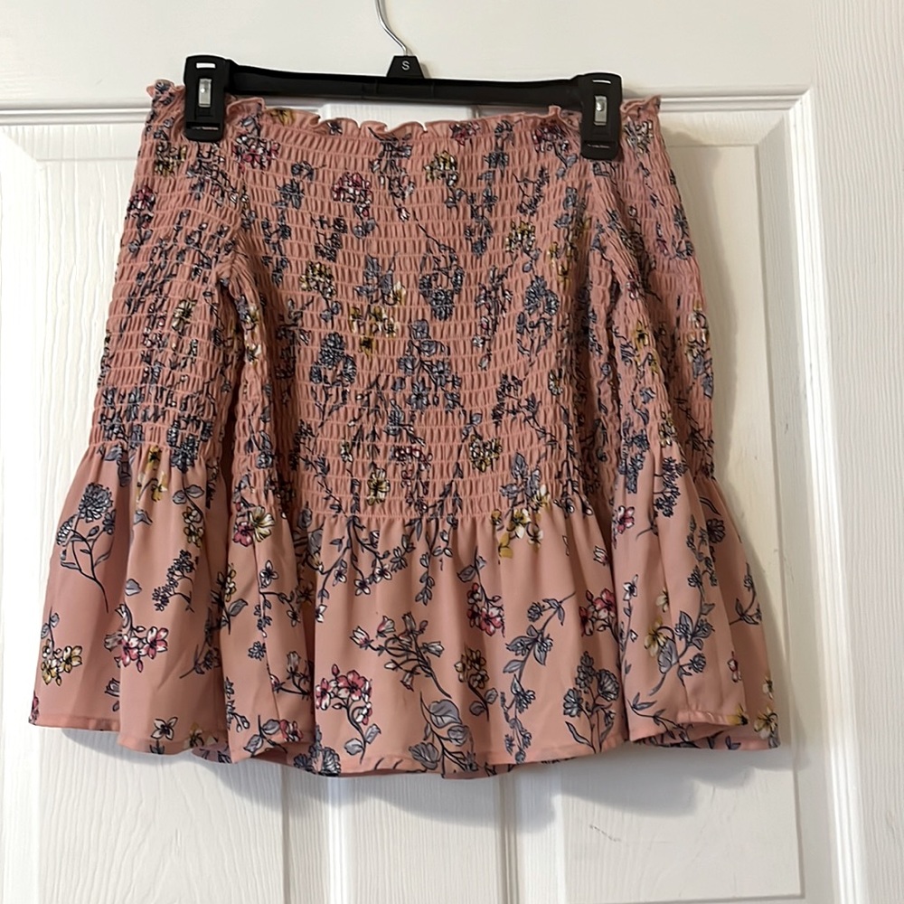 candies worn once blouse with floral design off the shoulders